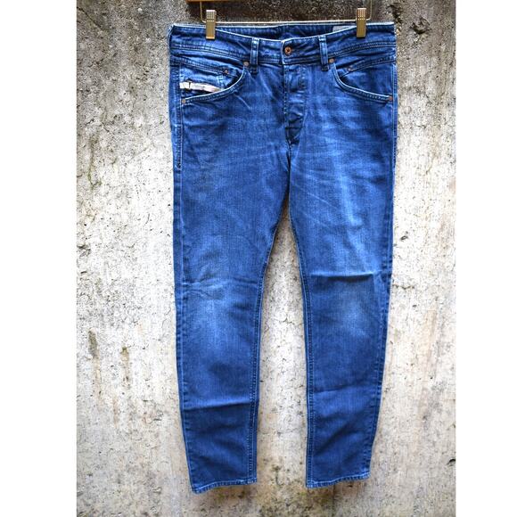 Diesel Belther Regular Slim-Tapered Jeans Blue Size 31x32